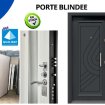 Porte blindée en acier disponible sur condom