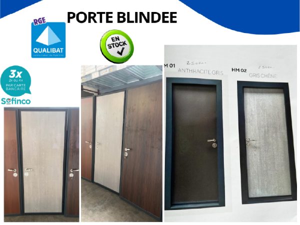 Porte blindée en acier disponible sur figeac