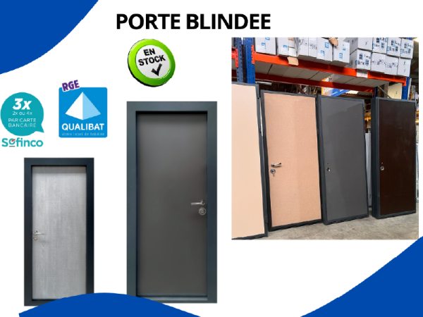 Porte blindée en acier disponible sur lavelanet