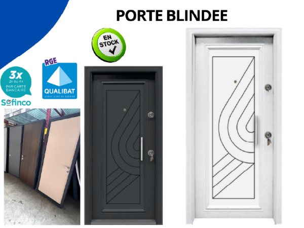 Porte blindée en acier disponible sur lourdes