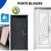 Porte blindée en acier disponible sur lourdes