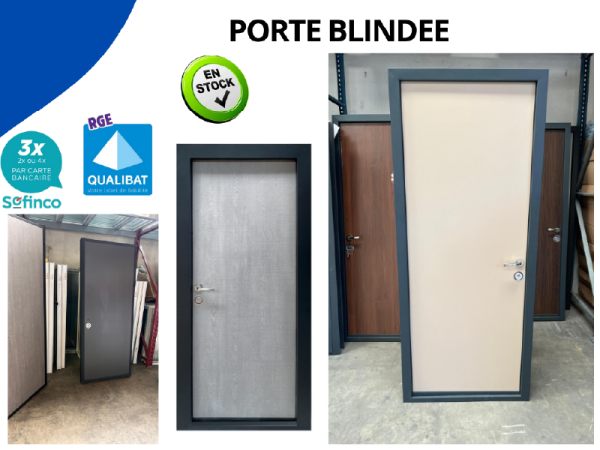 Porte blindée en acier disponible sur rodez