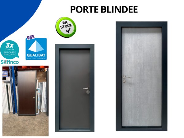 Porte blindée en acier disponible sur saint-affriq