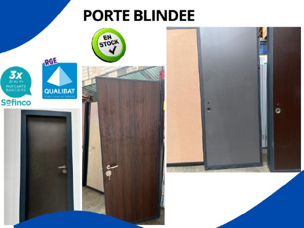 Porte blindée en acier disponible sur saint-girons