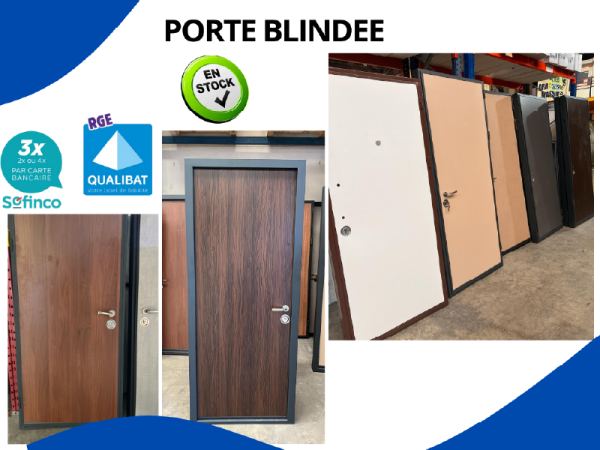 Porte blindée en acier disponible sur saverdun