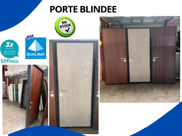 Porte blindée en acier résistant disponible sur bl