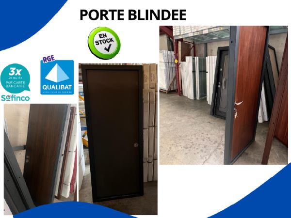 Porte blindée en acier résistant disponible sur mu