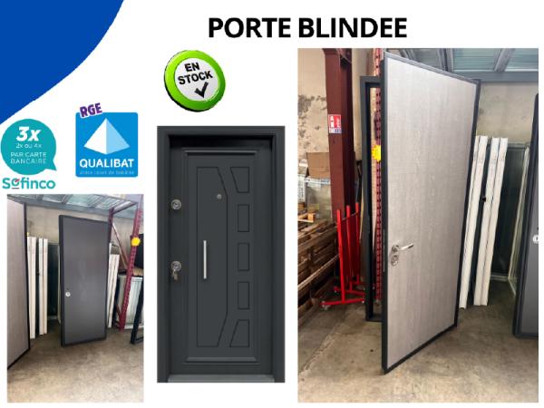 Porte blindée en acier sur bagnères-de-bigorre