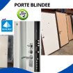 Porte blindée en acier sur colombes