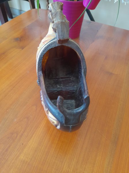 Vente Porte bouteille forme sabot imitation bois