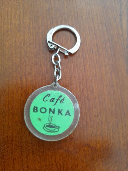 Porte clé jeton café bonka