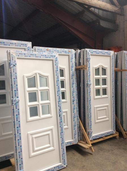 Porte d'entr&eacute;e  pvc
