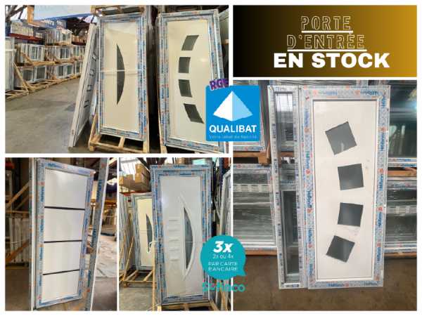 Porte d'entrée pvc/alu en stock sur auch