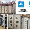 Porte d'entrée pvc/alu en stock sur aulnay-sous-bo