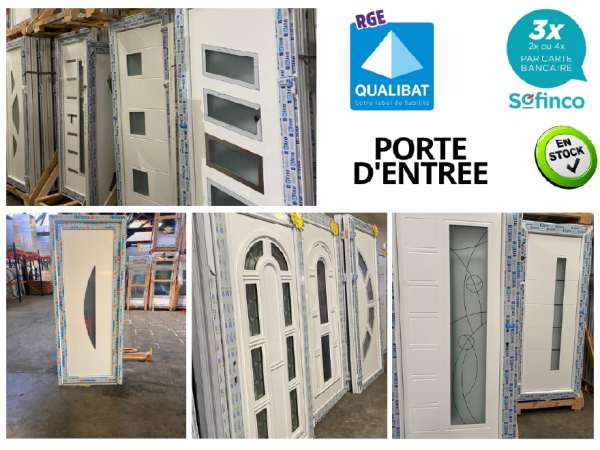 Porte d'entrée pvc/alu en stock sur aurillac