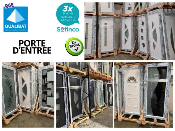 Annonce Porte d'entrée pvc/alu en stock sur champigny-sur-