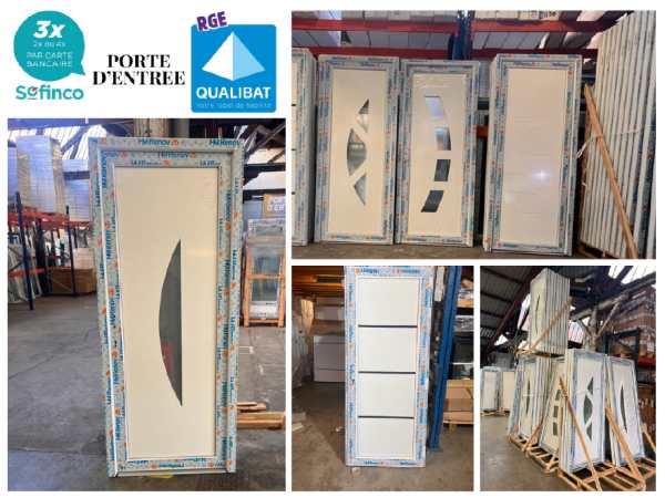 Porte d'entrée pvc/alu en stock sur drancy