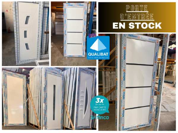 Porte d'entrée pvc/alu en stock sur gramat