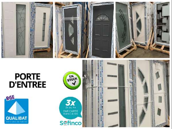 Porte d'entrée pvc/alu en stock sur issoire