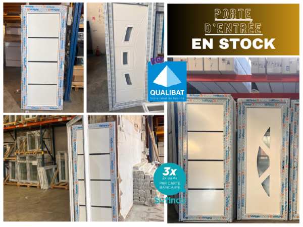 Porte d'entrée pvc/alu en stock sur mâcon