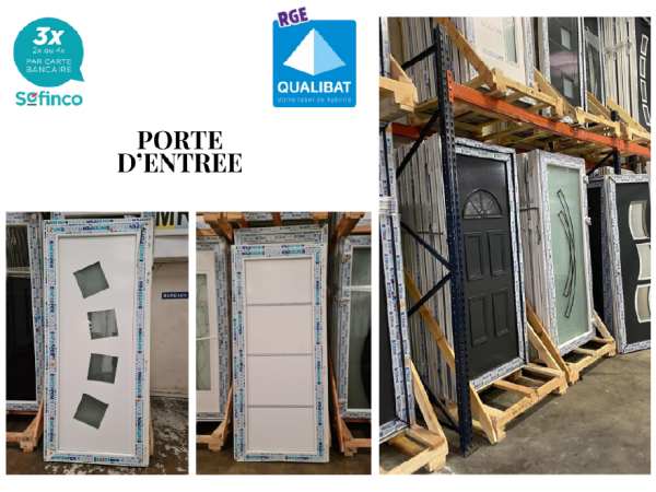 Porte d'entrée pvc/alu en stock sur marmande