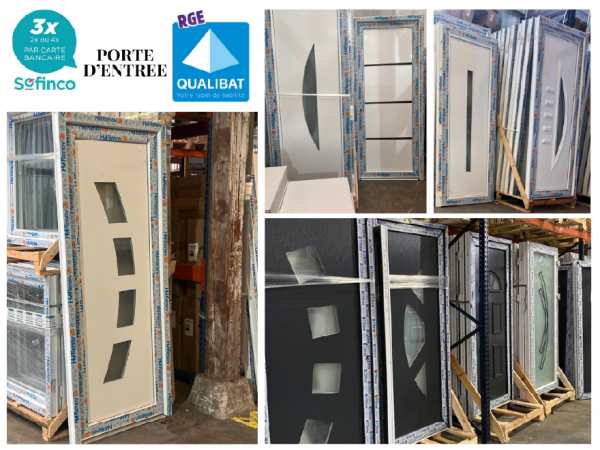 Porte d'entrée pvc/alu en stock sur mauriac