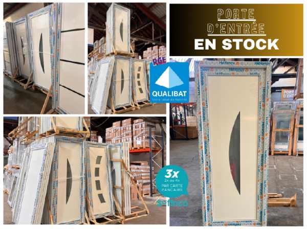 Porte d'entrée pvc/alu en stock sur millau