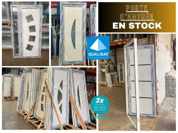 Porte d'entrée pvc/alu en stock sur moissac