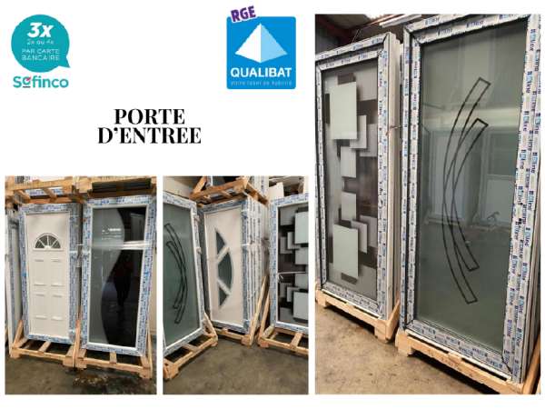 Porte d'entrée pvc/alu en stock sur montech