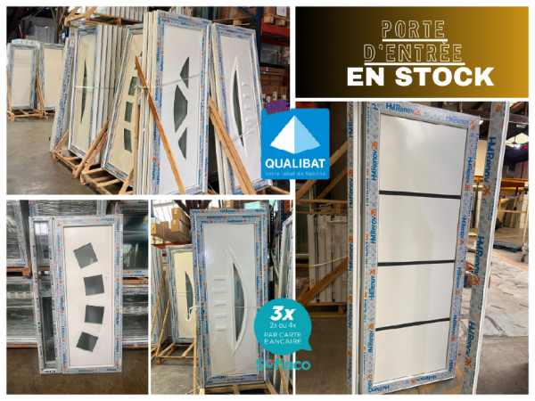 Porte d'entrée pvc/alu en stock sur montluçonporte