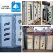 Vente Porte d'entrée pvc/alu en stock sur muret