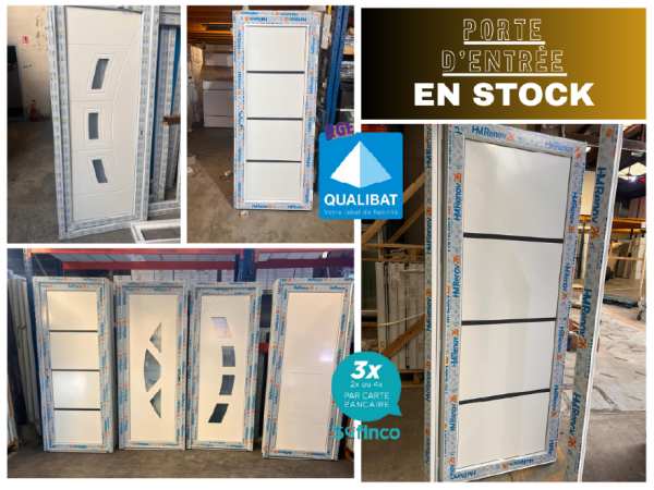 Porte d'entrée pvc/alu en stock sur pamiers