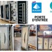 Porte d'entrée pvc/alu en stock sur paris 18e arro pas cher