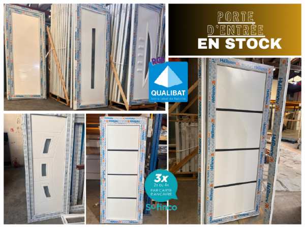 Porte d'entrée pvc/alu en stock sur paris 20e arro