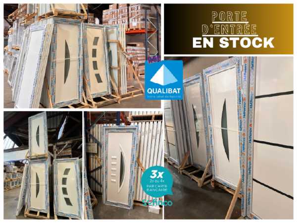 Porte d'entrée pvc/alu en stock sur saint-affrique