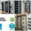 Vente Porte d'entrée pvc/alu en stock sur tournon-sur-rh