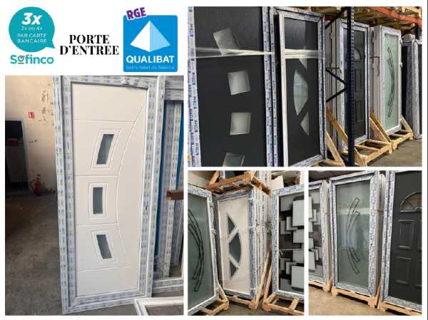 Porte d'entrée pvc/alu en stock sur valence