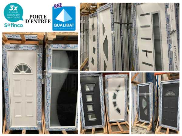 Porte d'entrée pvc/alu en stock sur yssingeaux