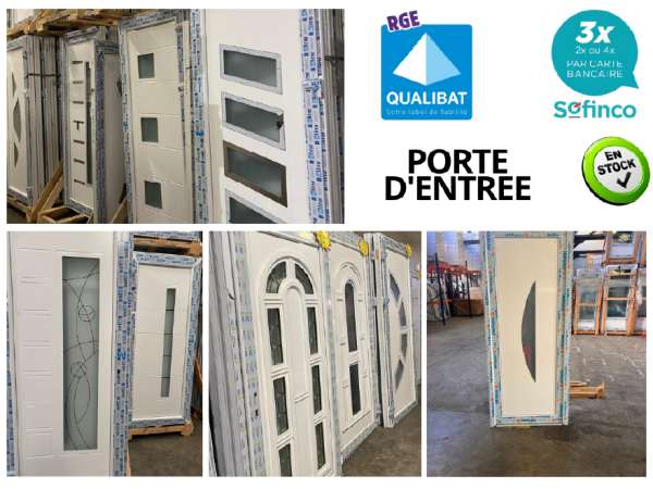 Porte d'entrée pvc/alu en stock sur ytrac