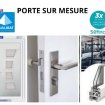 Porte d'entrée sur mesure disponible en stock.