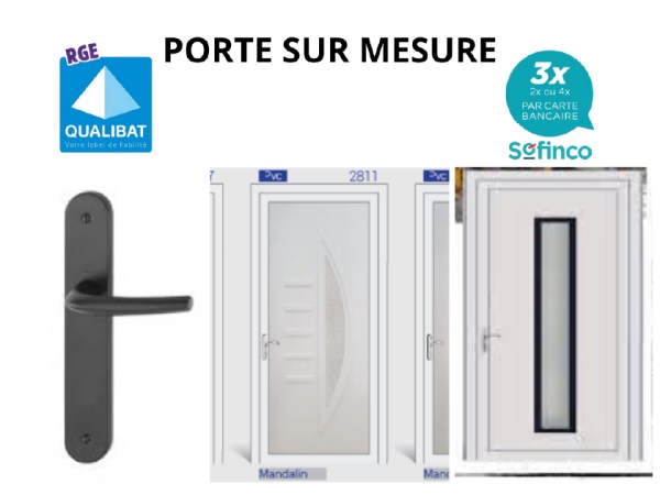 Porte d'entrée sur mesure disponible sur castelnau