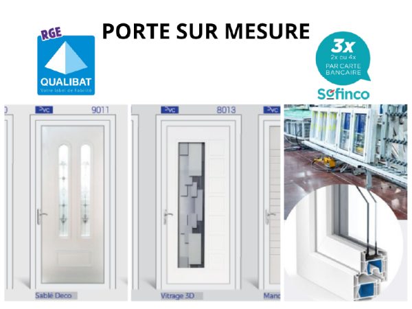 Porte d'entrée sur mesure disponible sur montauban