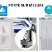 Porte d'entrée sur mesure pvc disponible en stock.