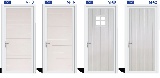 Porte d'entrée sur mesure pvc  disponible en stock pas cher