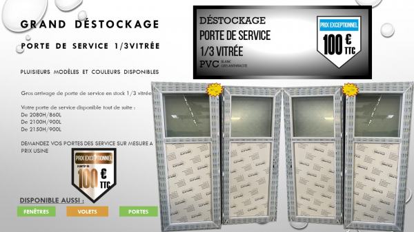 Porte de service &agrave; petit prix