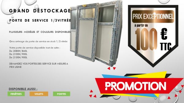 Porte de service disponible de suite