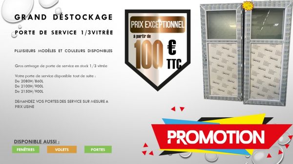 Porte de service limit&eacute;