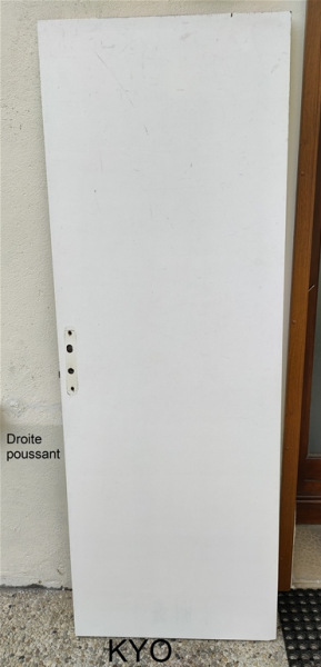 Porte intérieur, bois blanc, gauche droite pas cher