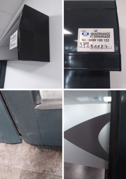 Porte sas automatique coulissante double ouvrant pas cher