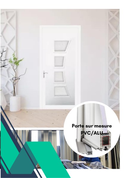 Porte  sur mesure en pvc disponible sur albon